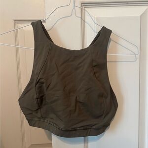 Lululemon Olive Green high neck  Women's sports bra